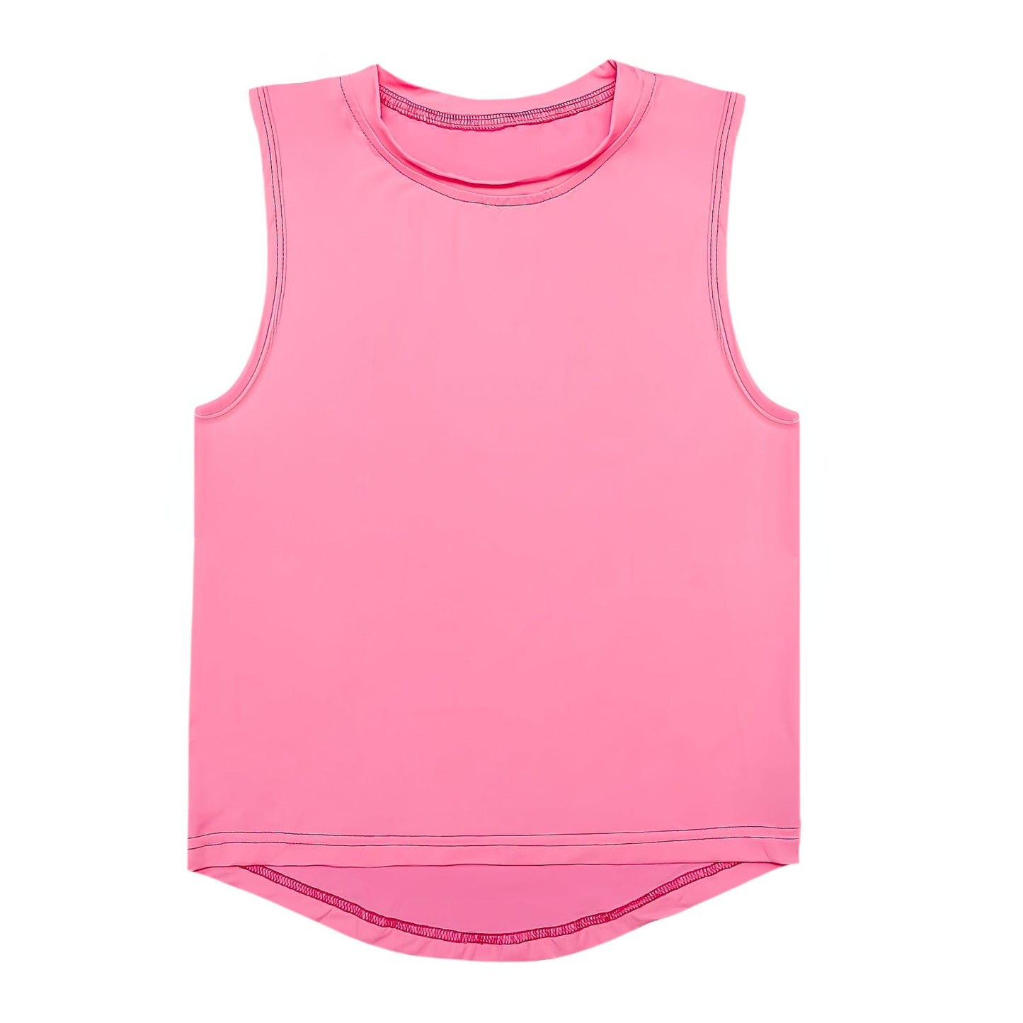 Hot Pink High Low Kid Tank
