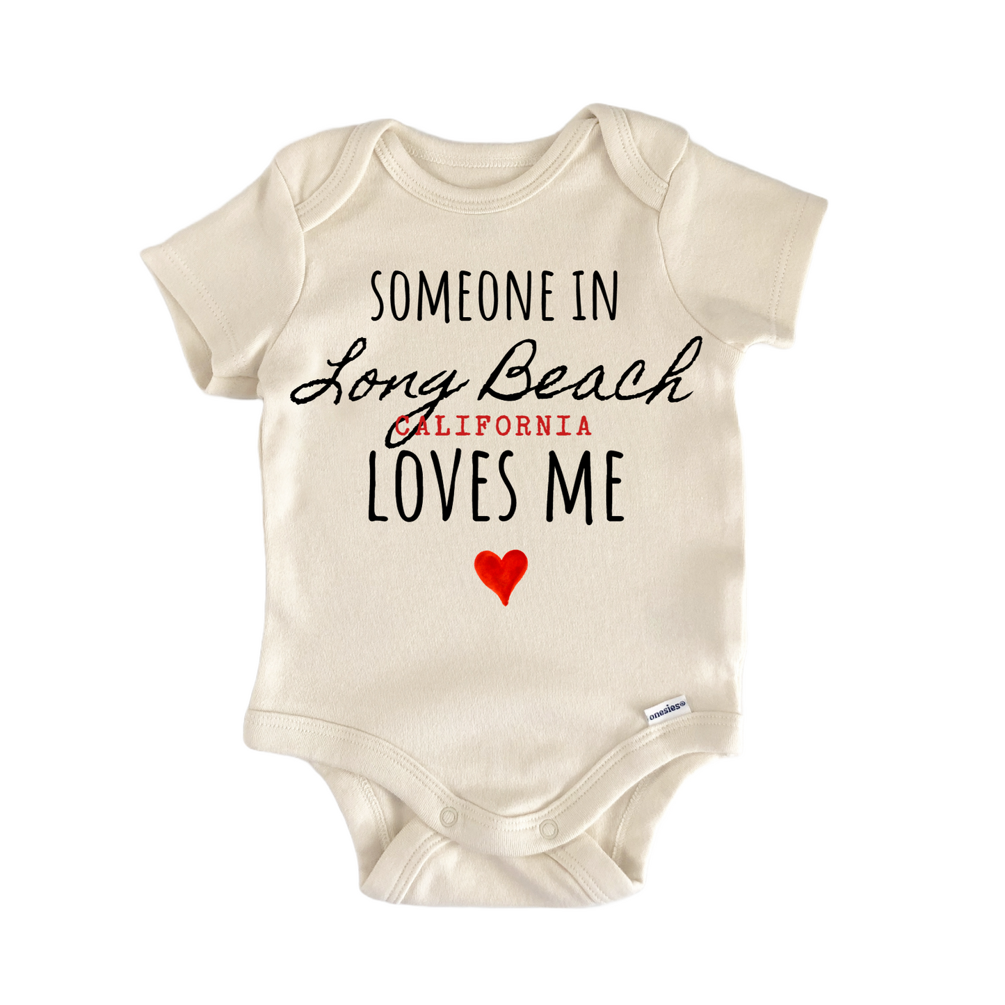 Long Beach California Baby Gift Baby Bodysuit