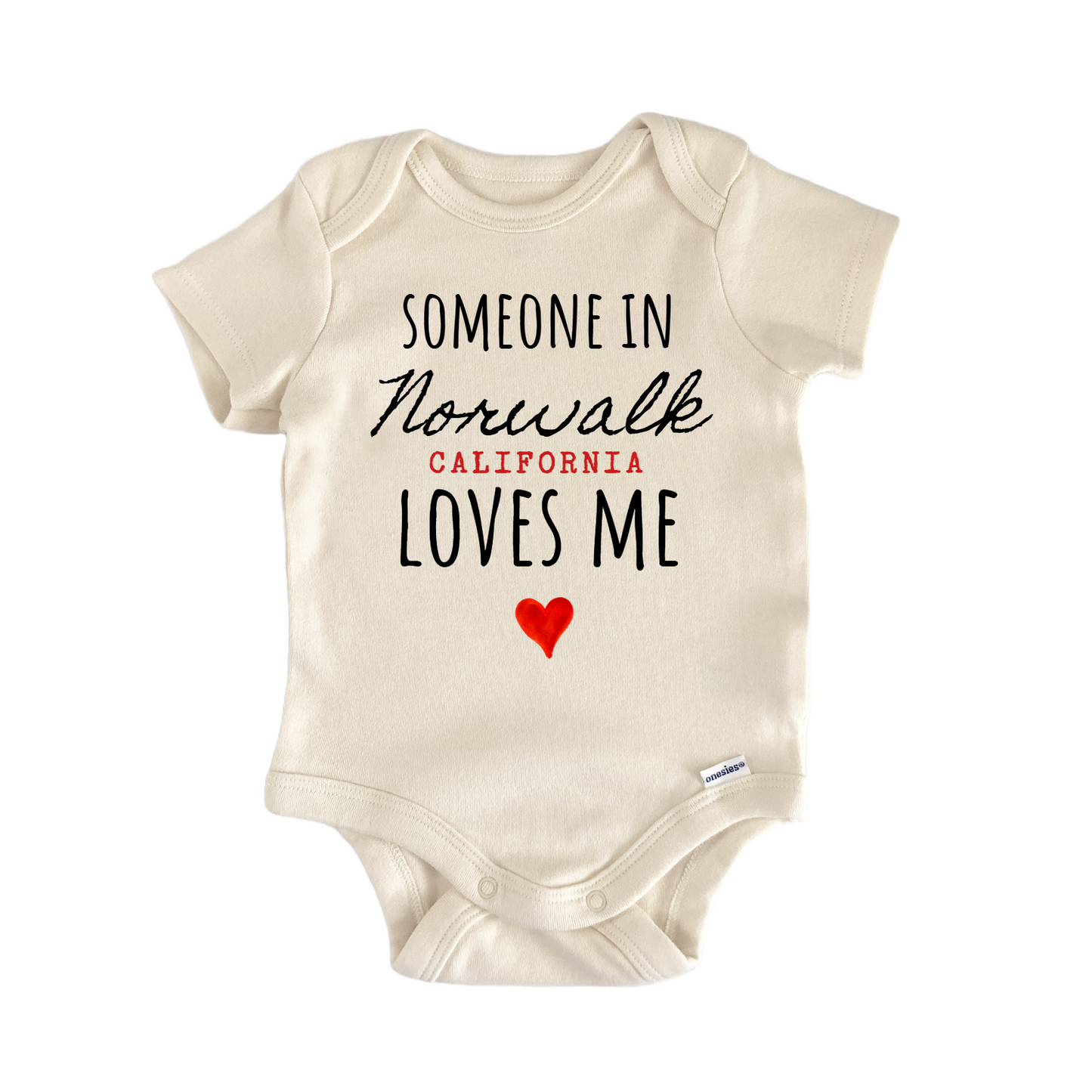 Norwalk California Baby Gift Baby Bodysuit