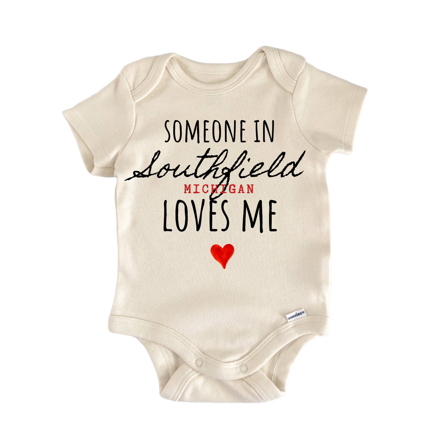 Southfield Michigan Baby Gift Baby Bodysuit
