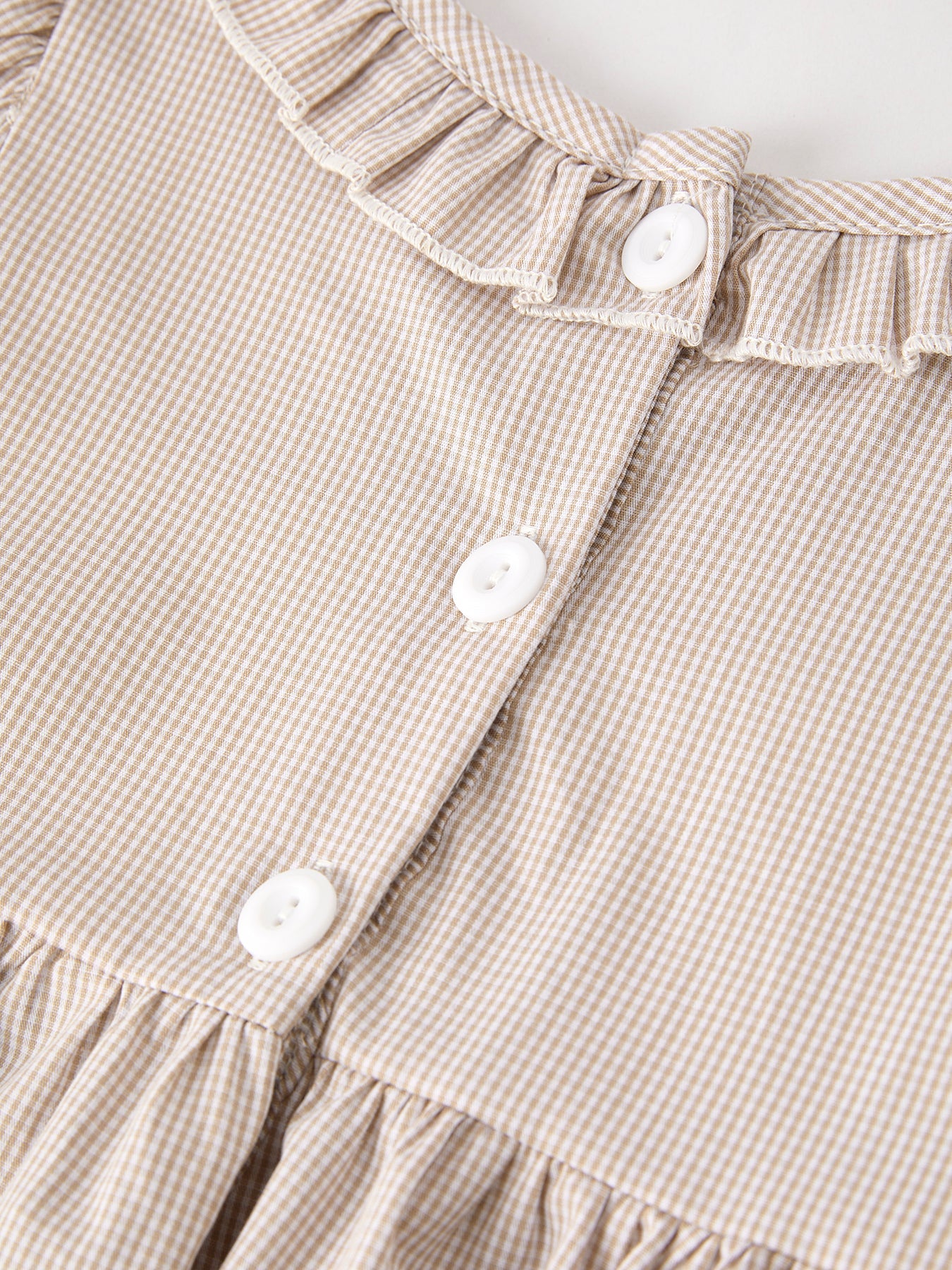 Fall Thanksgiving Pumpkin Embroidery Smock Plaid Girls Dress