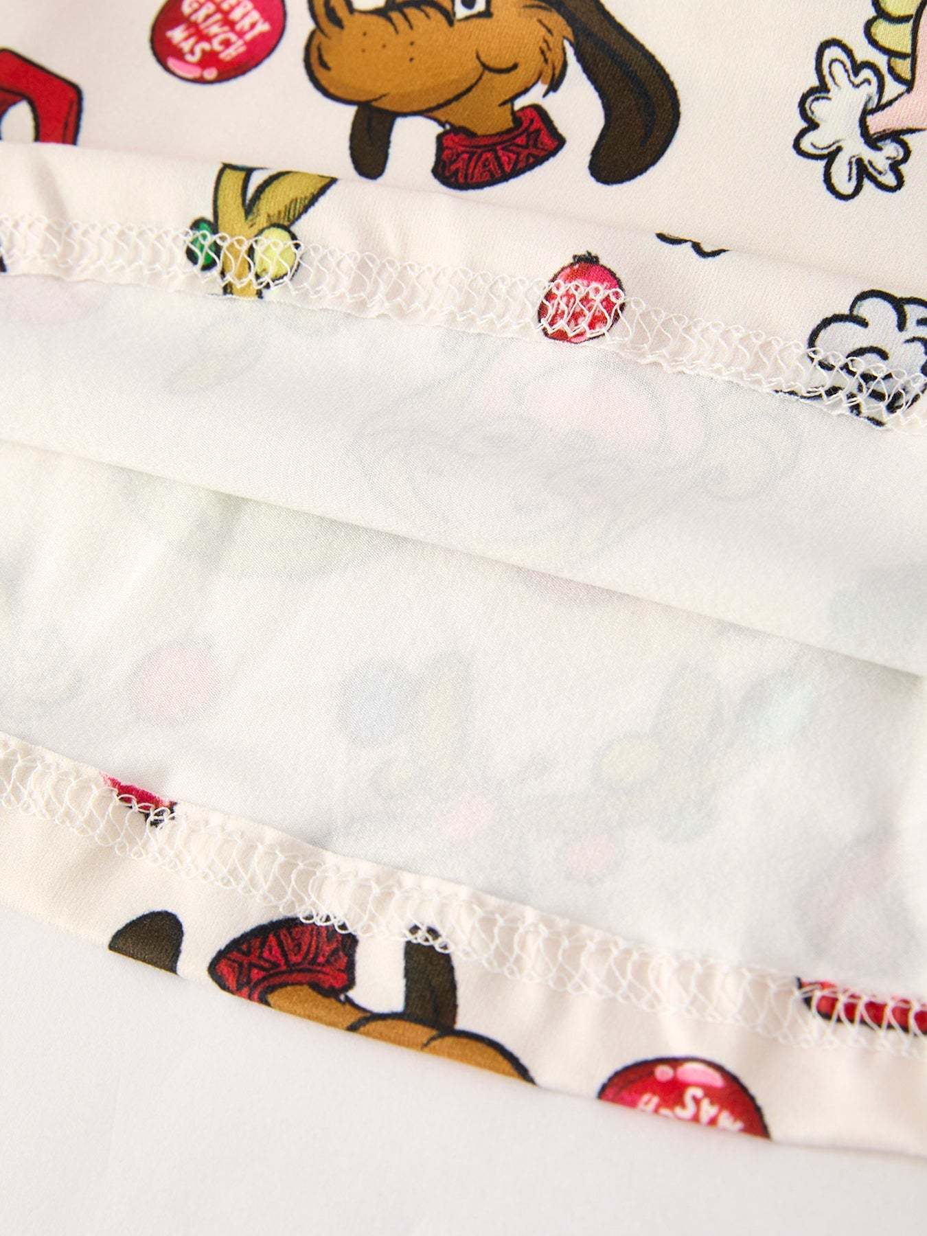 Winter Christmas Character Colorful Print Girls Dress