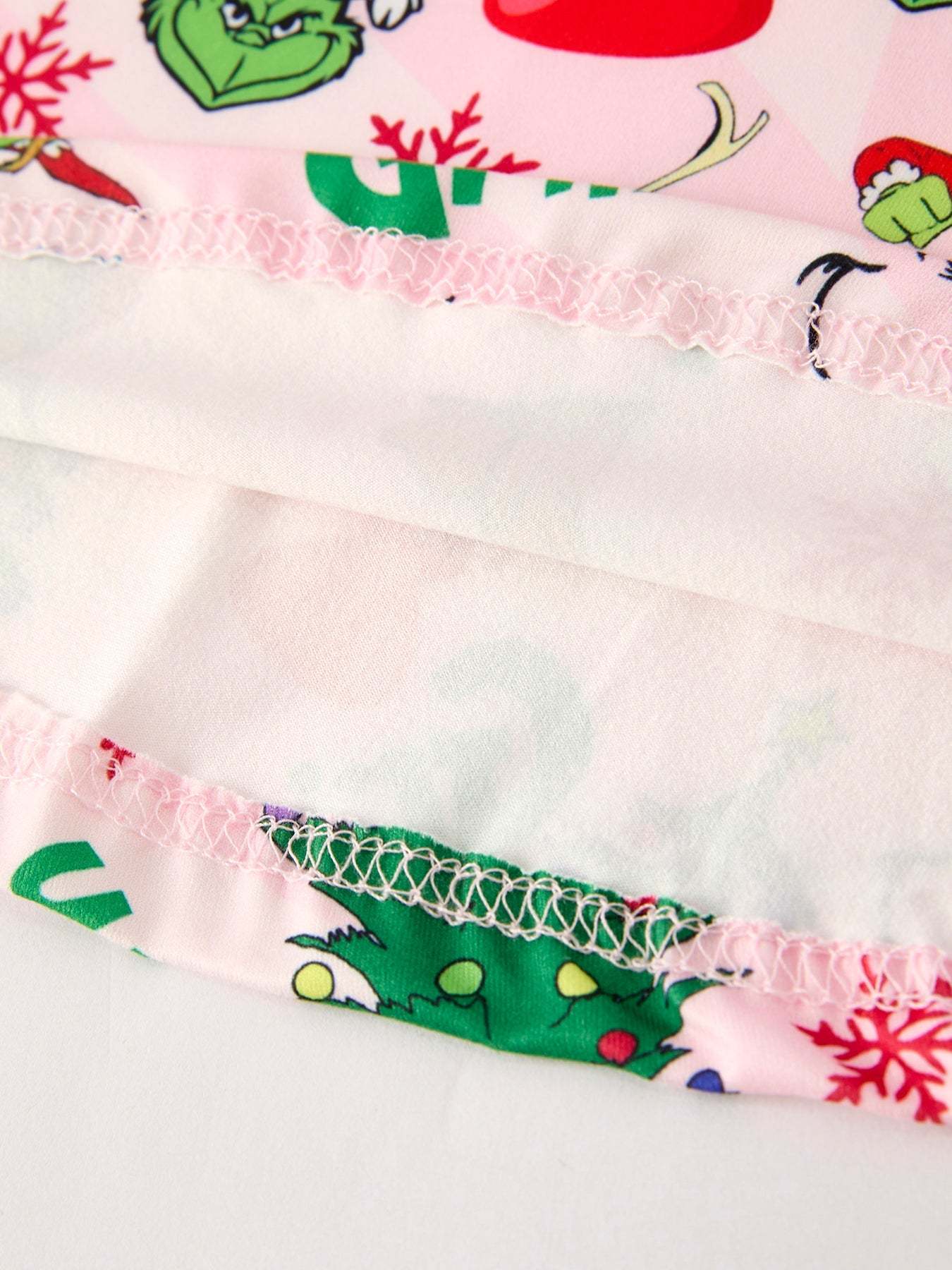 Winter Christmas Character Print Girls Dress