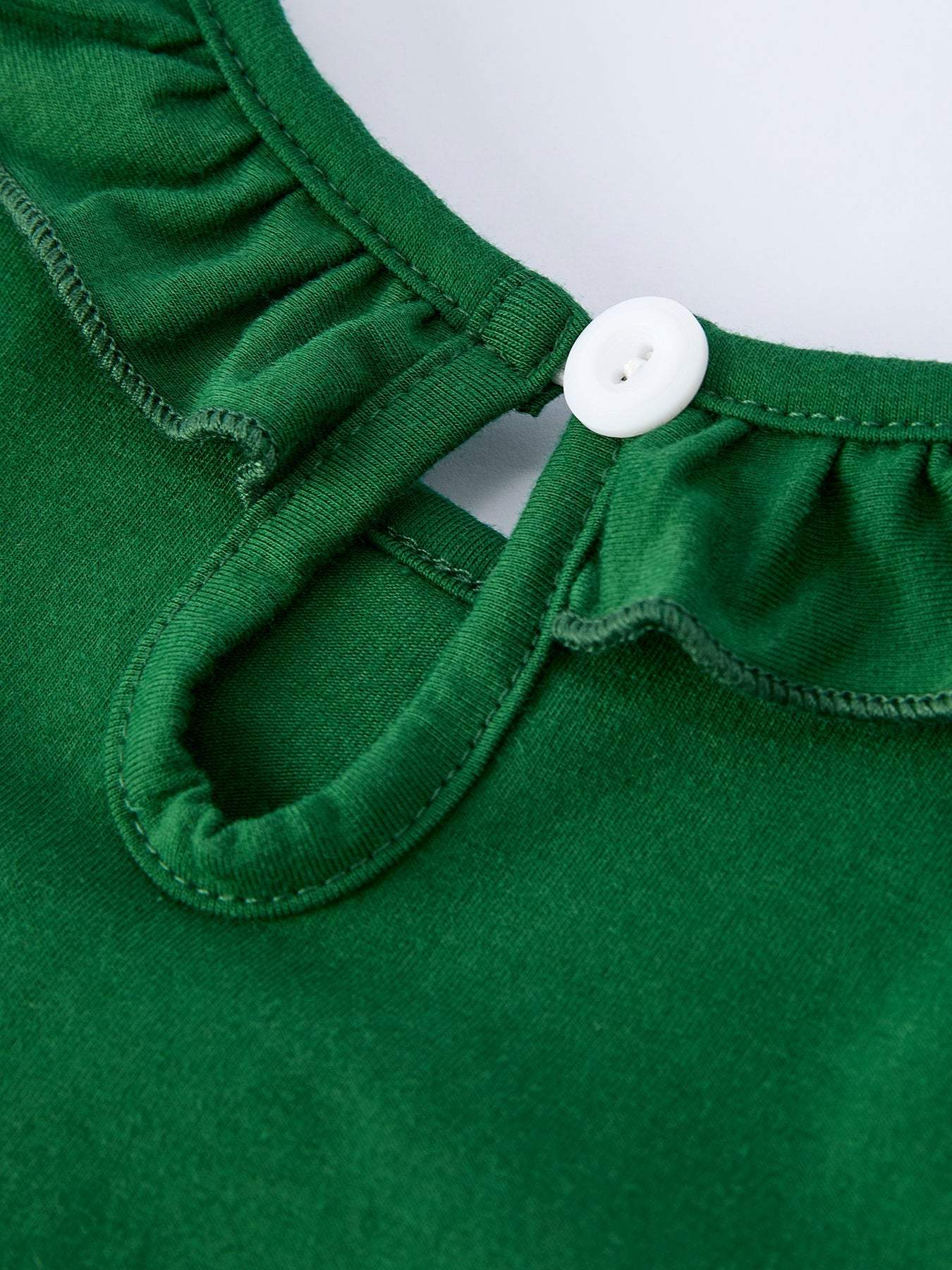Girls St. Patrick’s Day Shamrock Puppy Smocked Romper