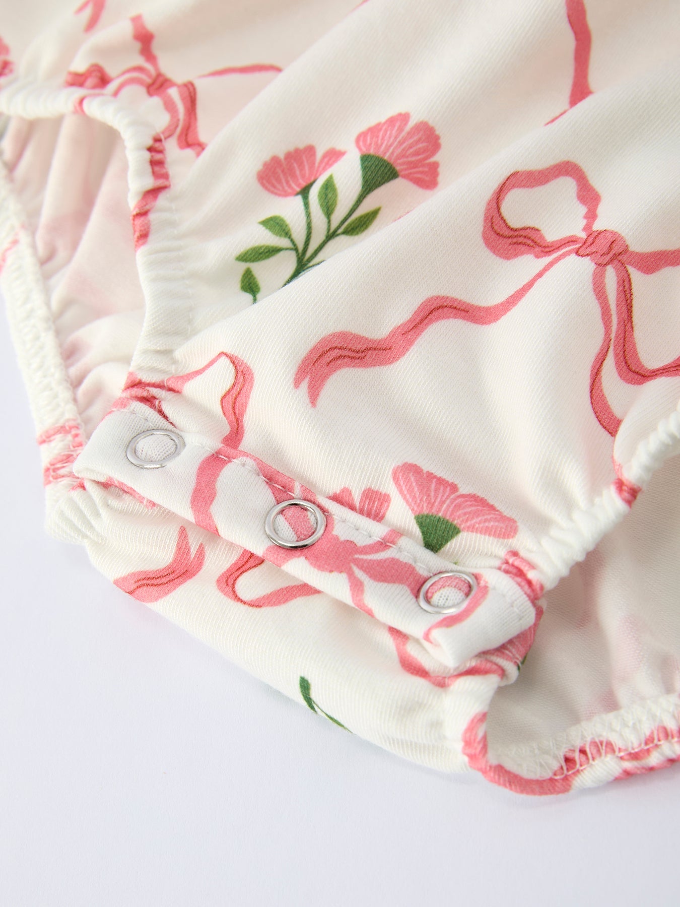 PREORDER Spring Floral Smocking Embroidery Bow Baby Girls Romper