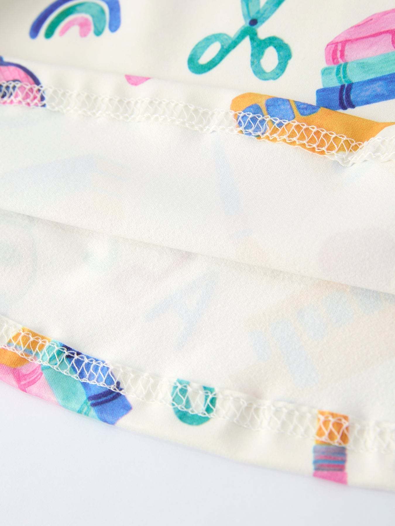 Girl Back To School Twirl Dress - fabric and material close-up