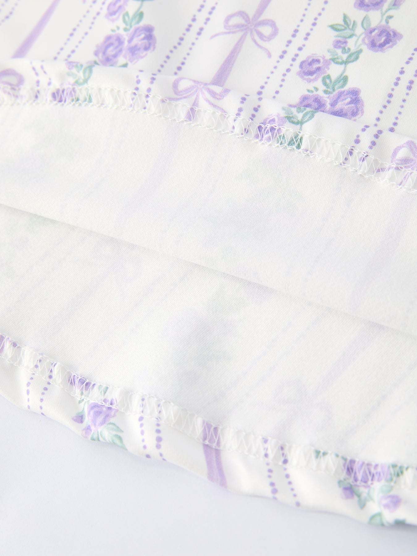 Floral Bow Stripe Print Girl Dress