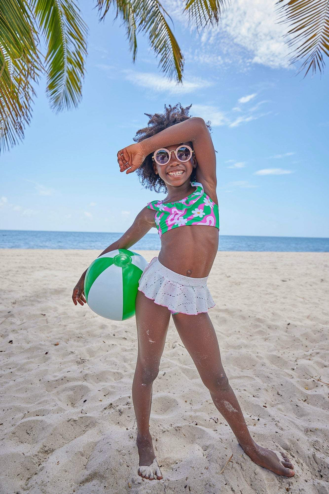 Daisy Dunes Two Piece Swimsuit styling detail
