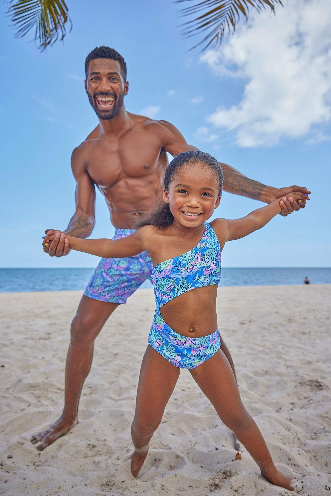 Bermuda Urchin One Piece Swimsuit back view