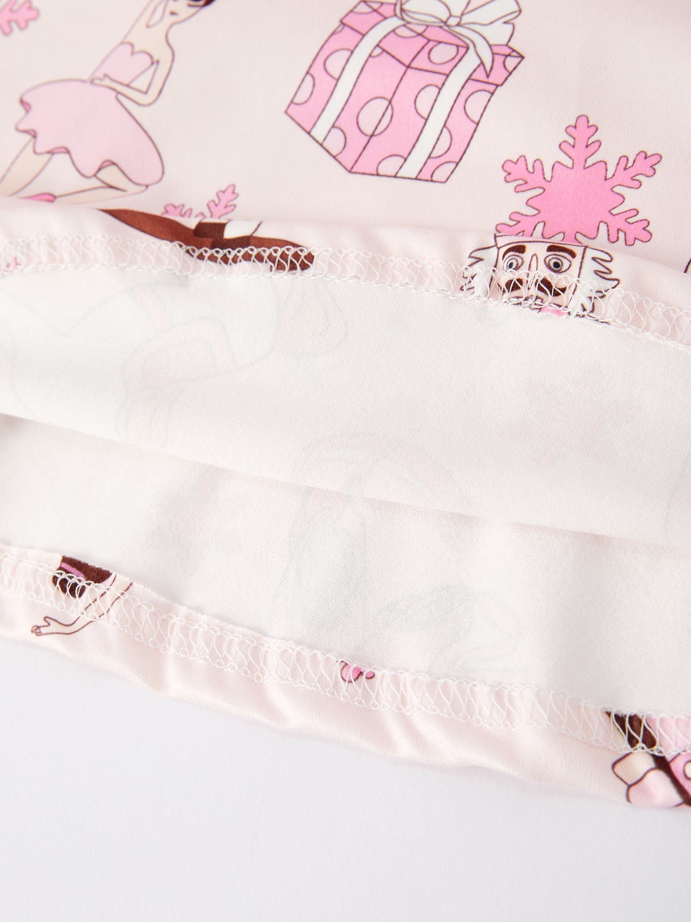 Christmas Character White Horse Print Girls Dress