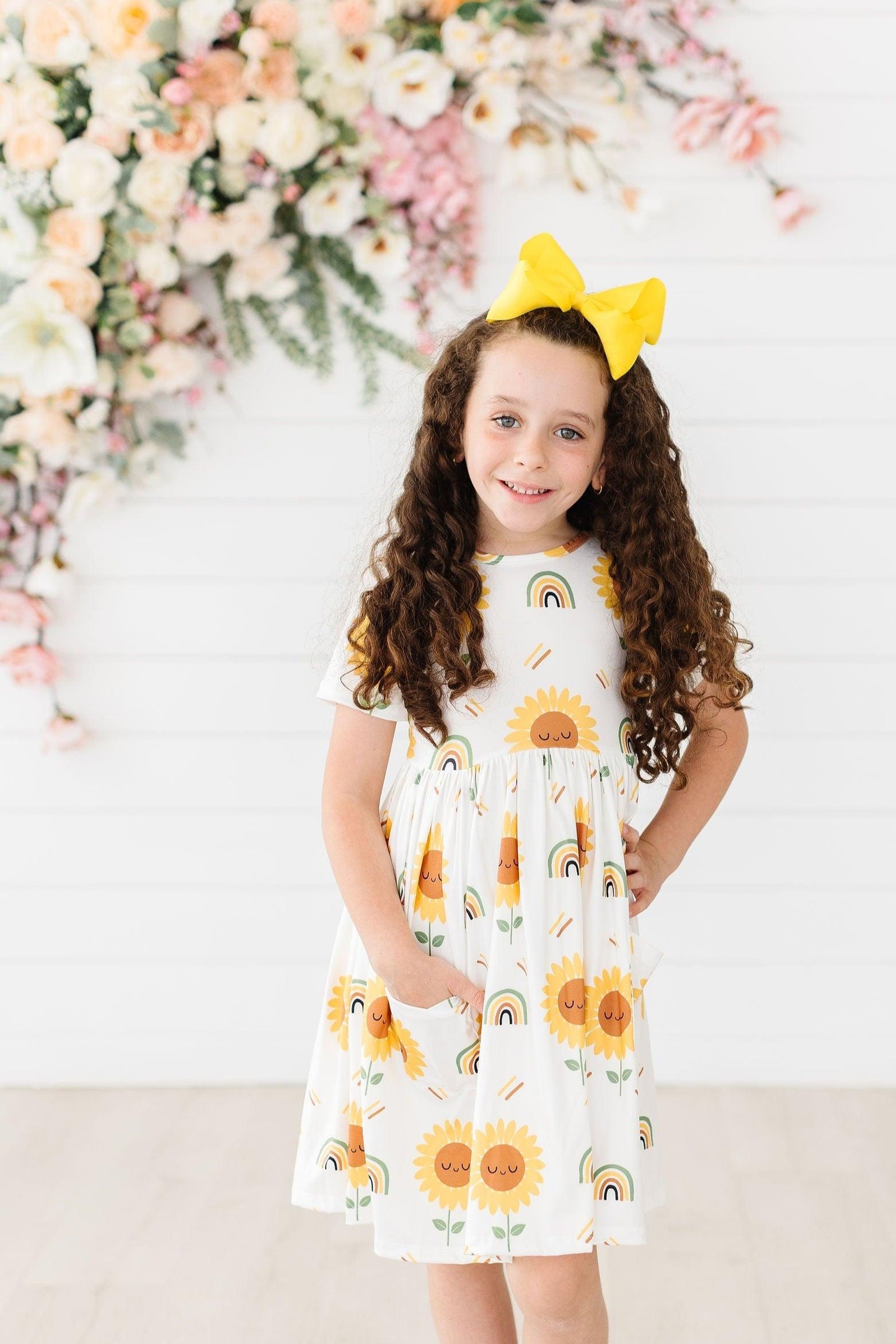 SALE Sunflower S/S Pocket Twirl Dress