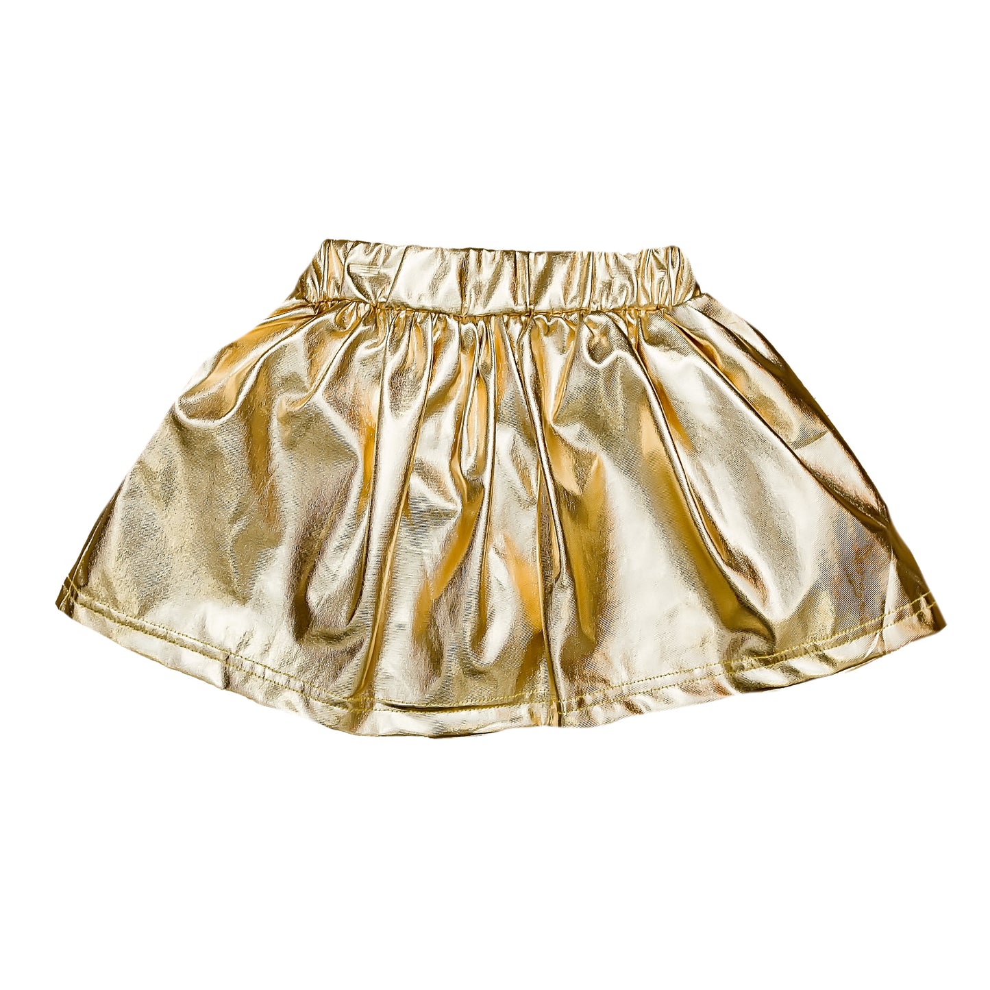 Gold Metallic Skort