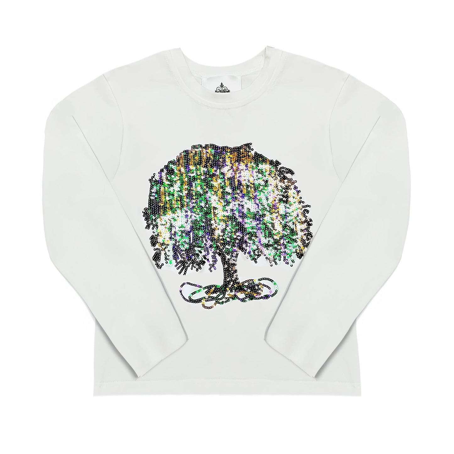 Mardi Gras Sequin Tree Long Sleeve