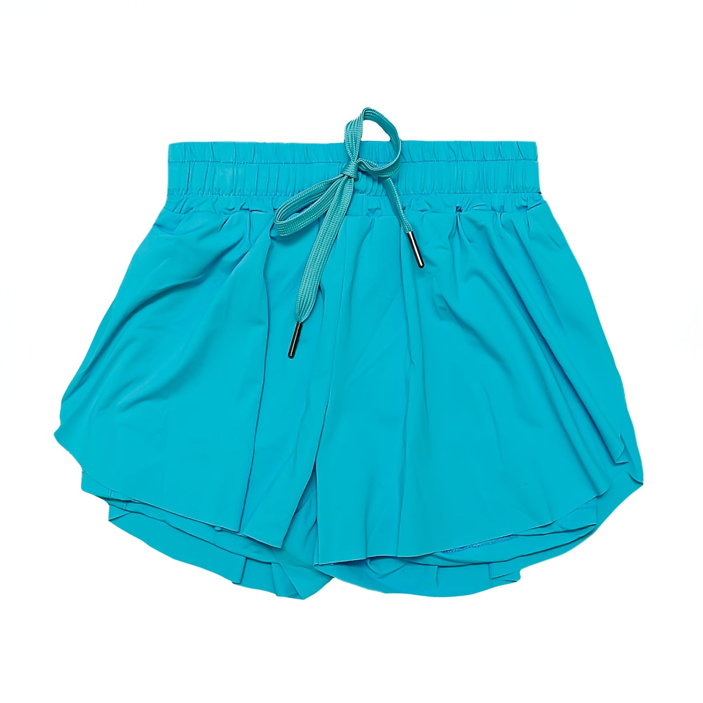 Bright Blue Butterfly Shorts, back view