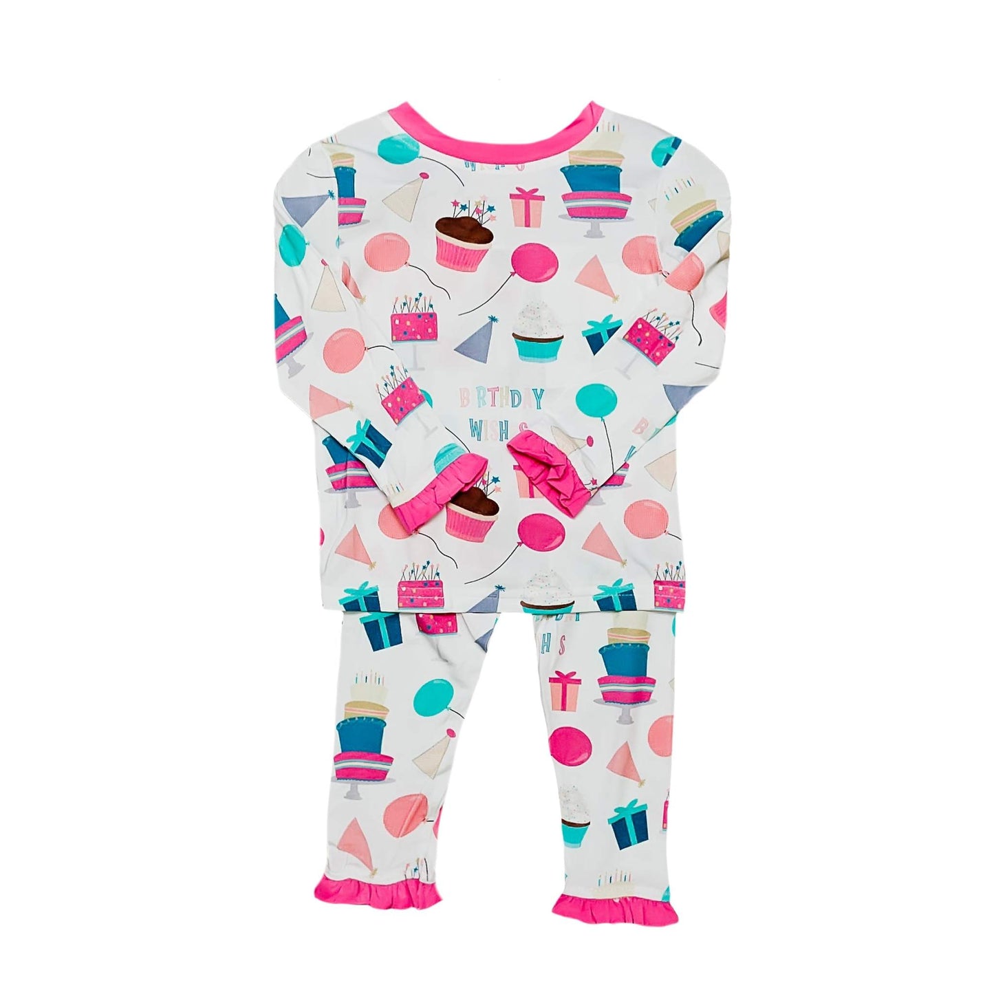 Birthday Girl Bamboo Pajamas, front view