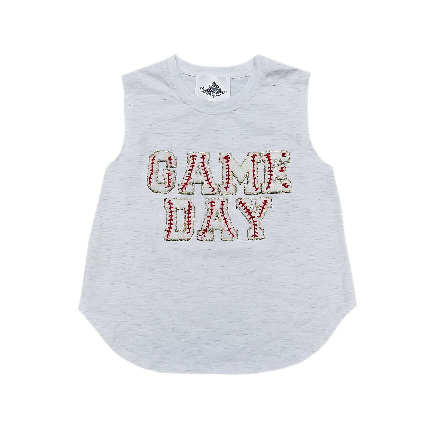 Gameday Chenille Tank, detail view