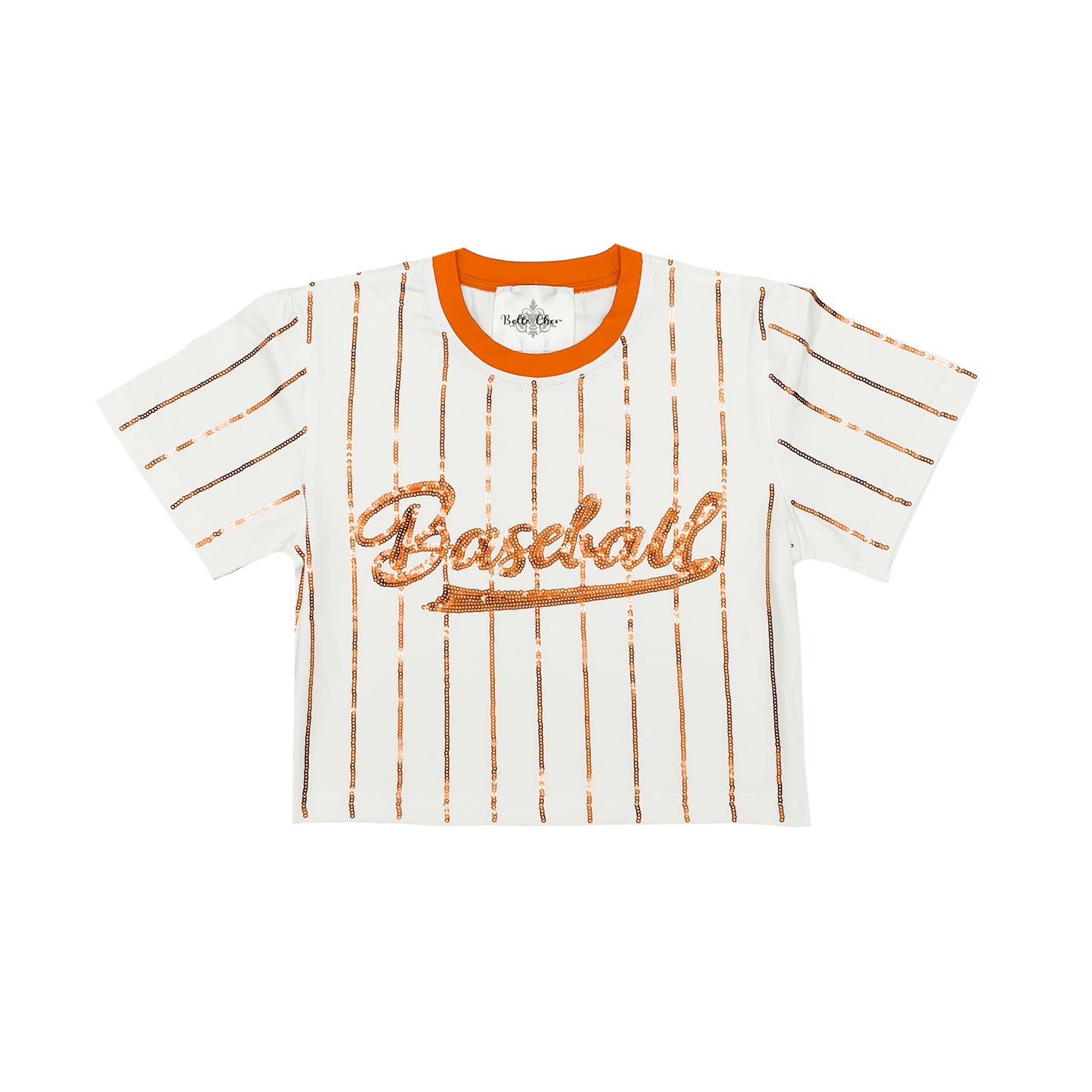 Baseball Orange Striped Top