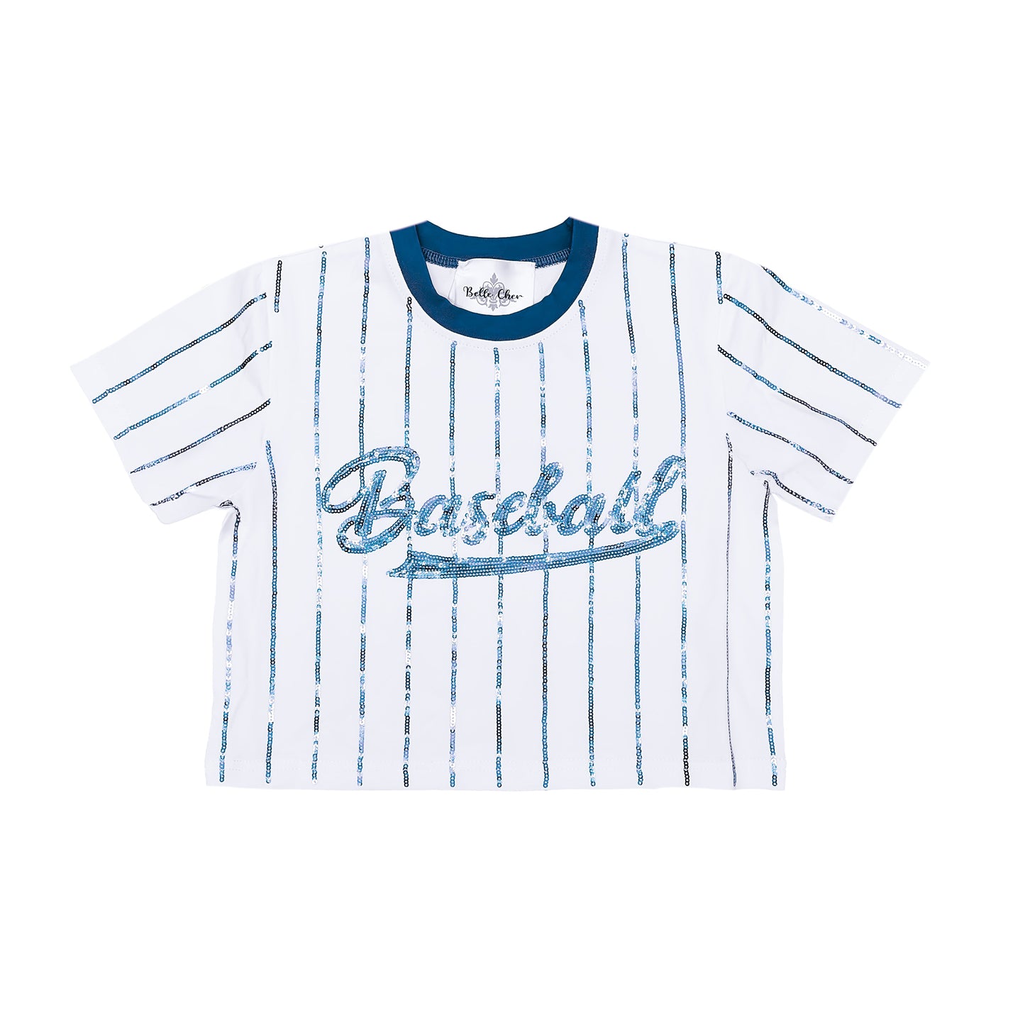 Baseball Royal Blue Striped Top