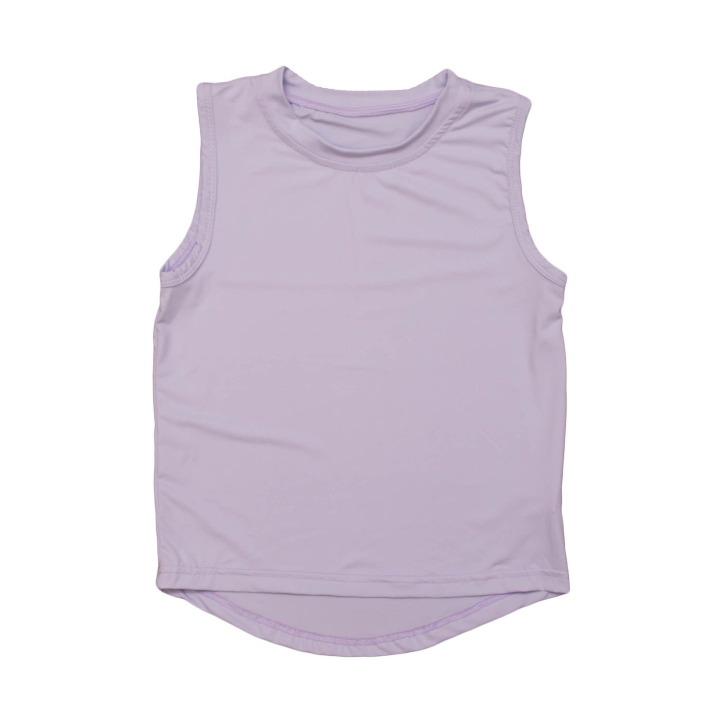 Lavender High Low Kid Tank