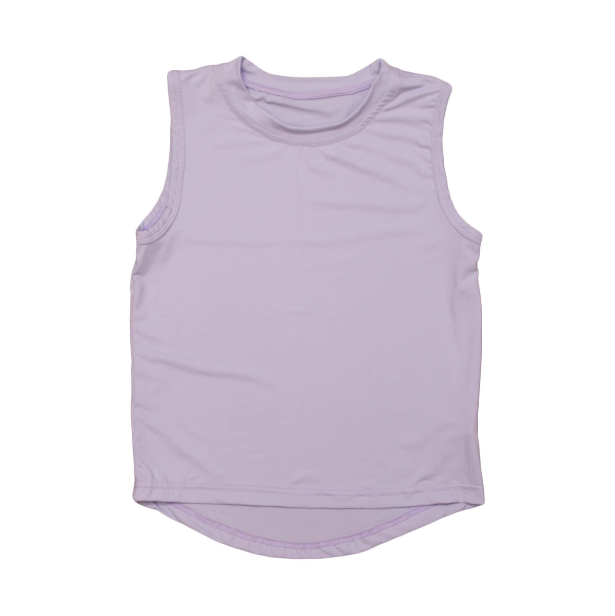 Lavender High Low Kid Tank