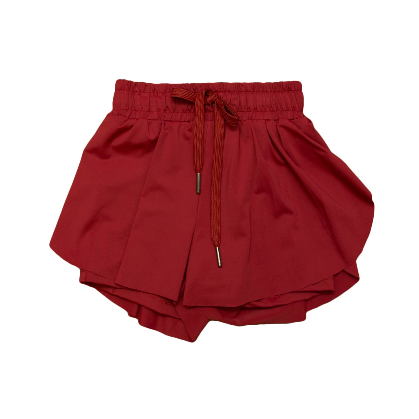 Maroon Butterfly Shorts, detail view