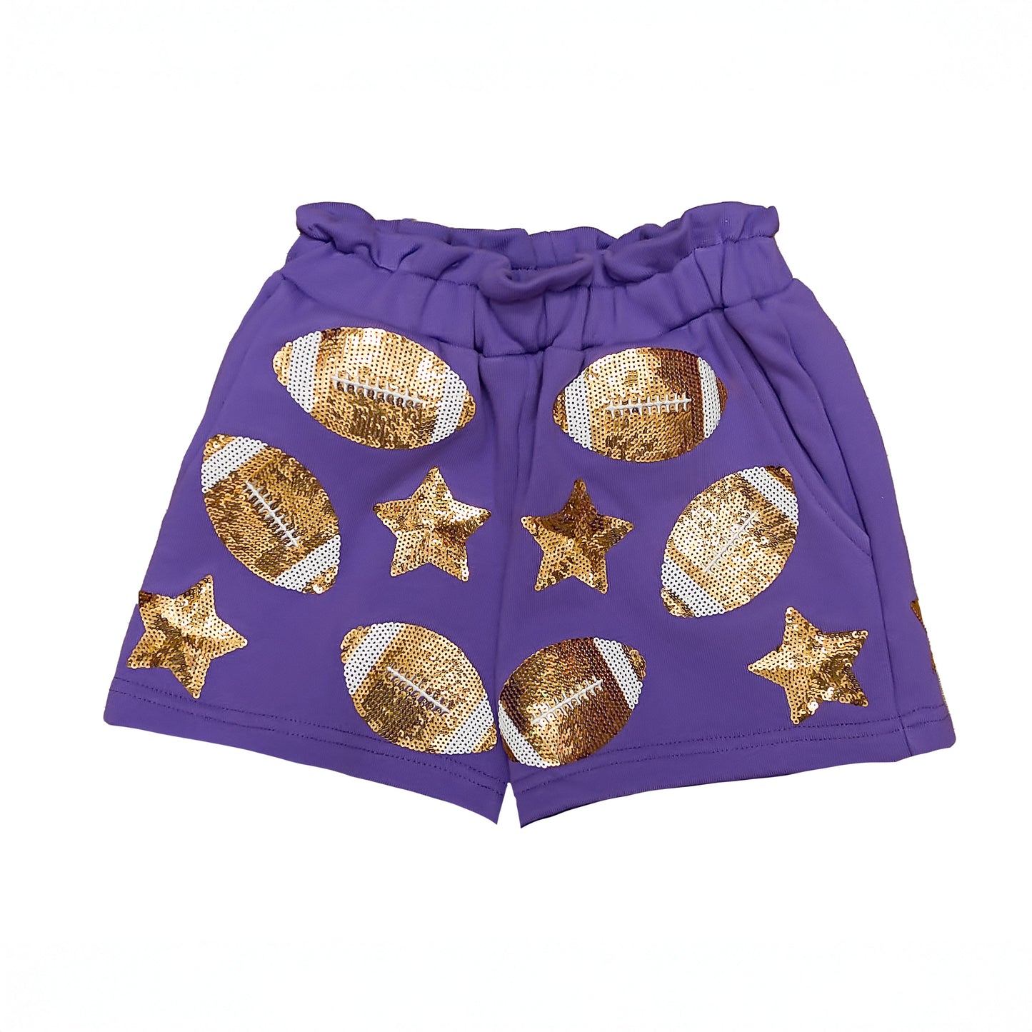Purple Football Shorts