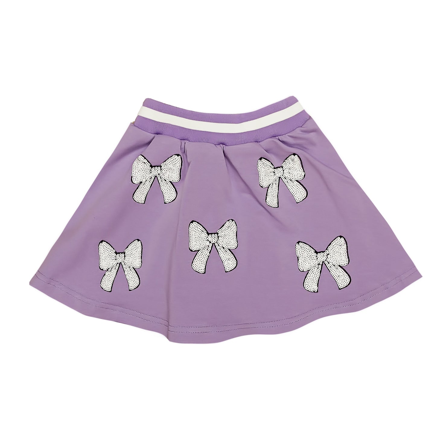 Lavender White Bow Skort