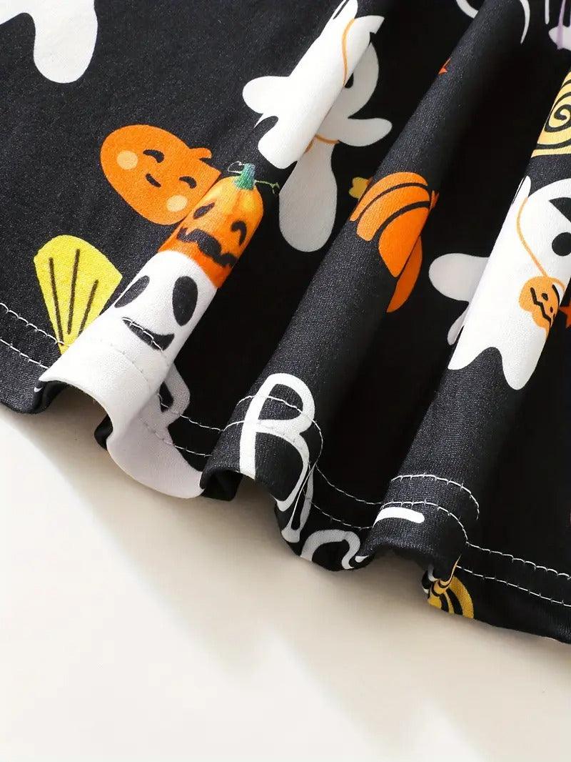 Boo-tiful Ghost & Pumpkin Halloween Dress