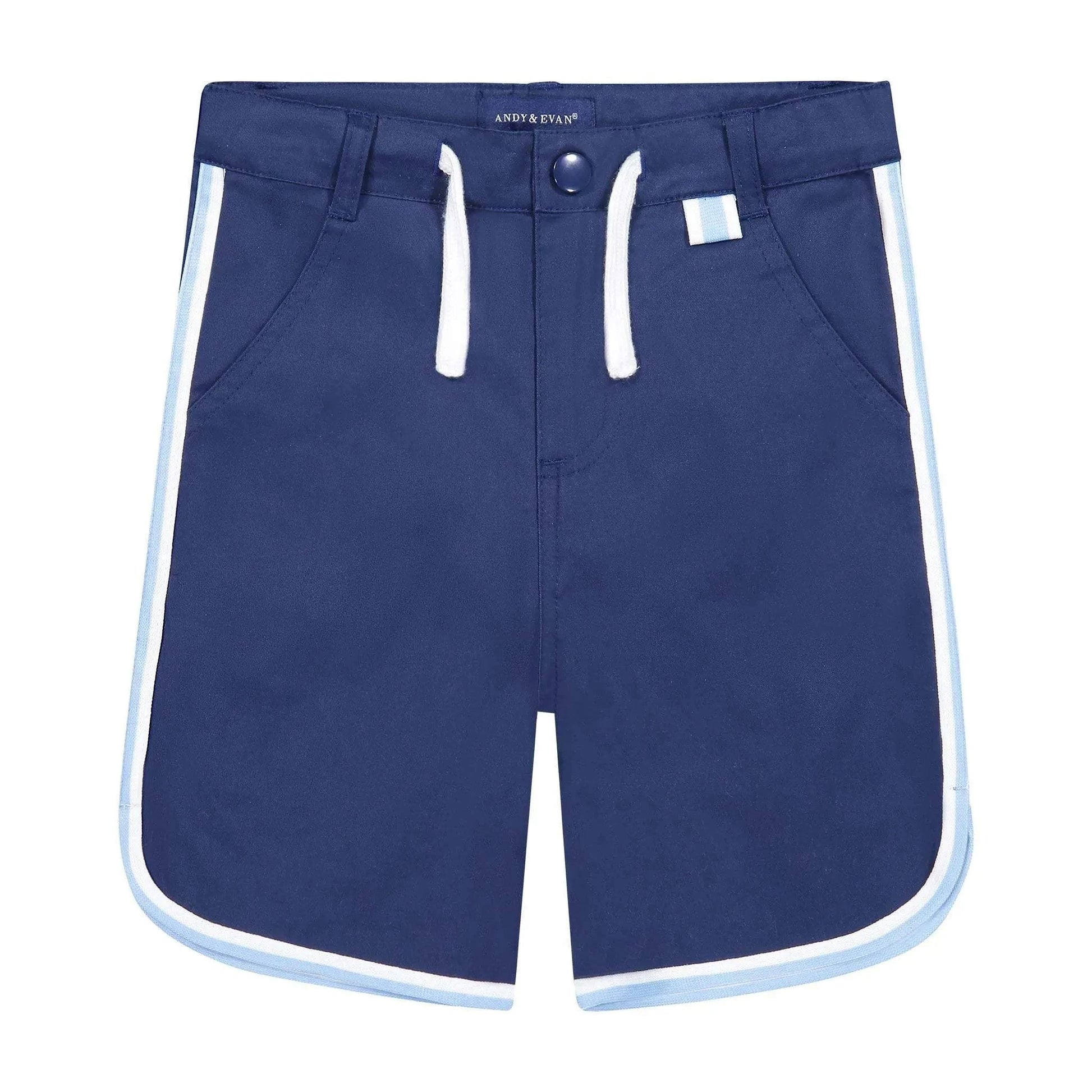 Andy & Evan - BOYS PIPED SHORTS - Navy