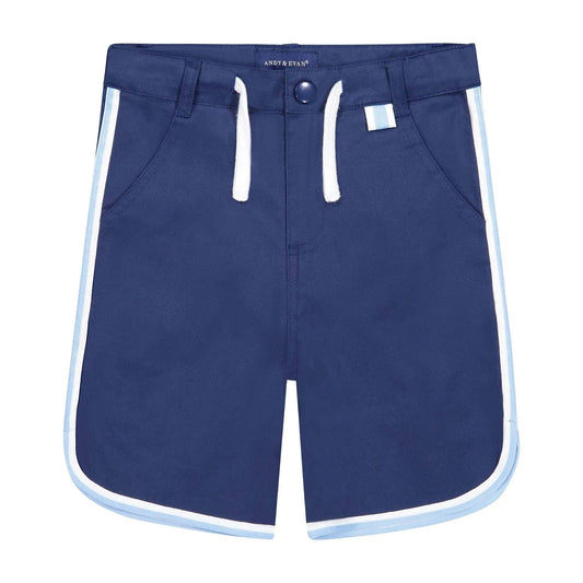 Andy & Evan - BOYS PIPED SHORTS - Navy