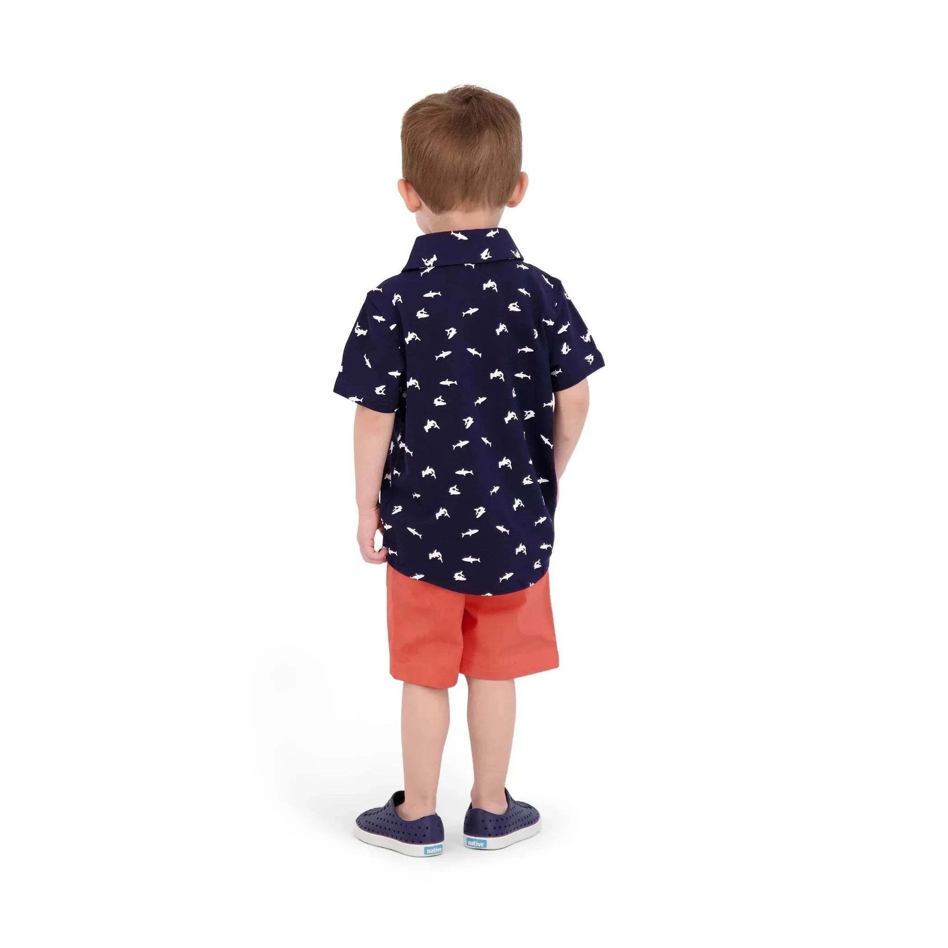Andy & Evan - BOYS TWILL SHORTS - Coral