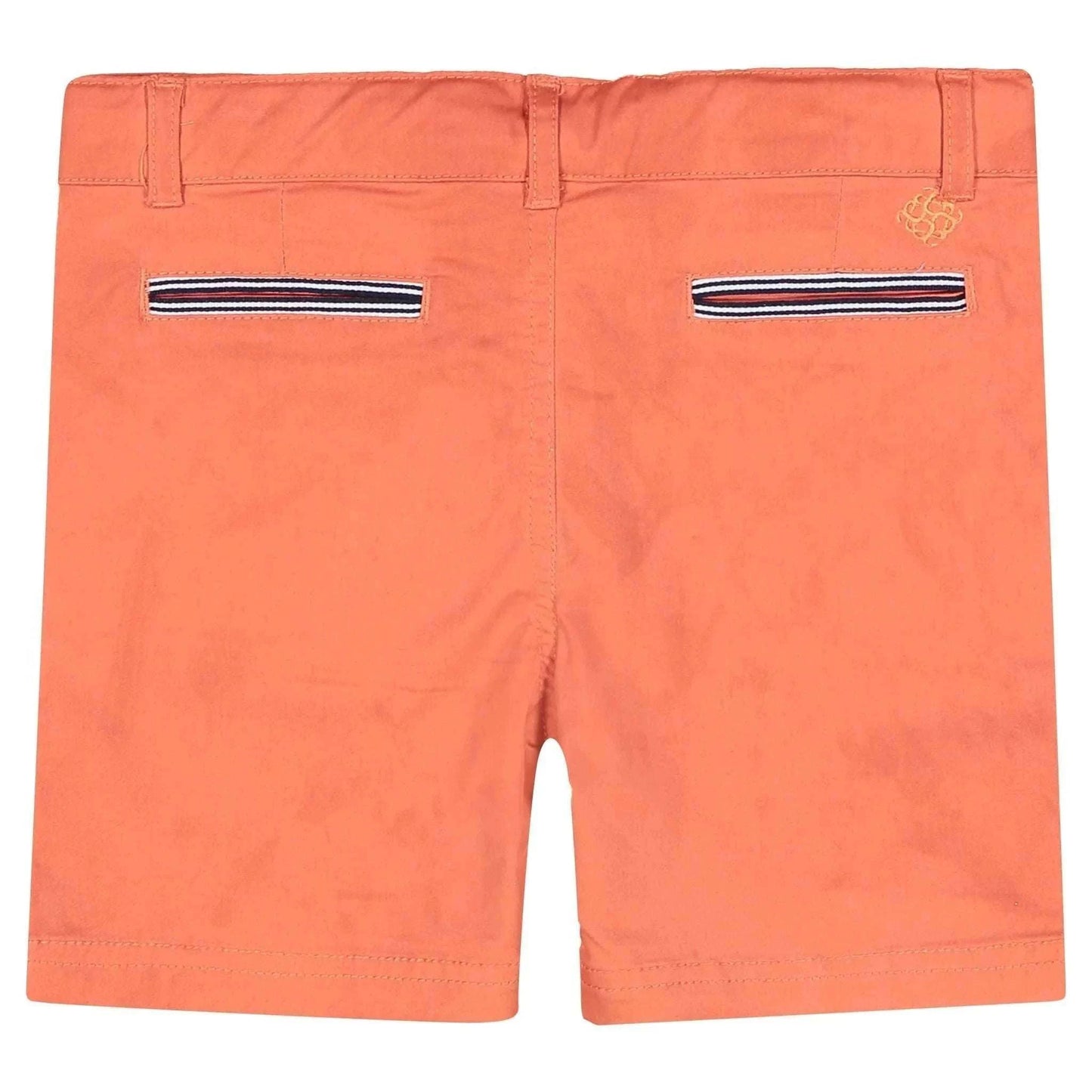 Boys Twill Shorts - Coral side view