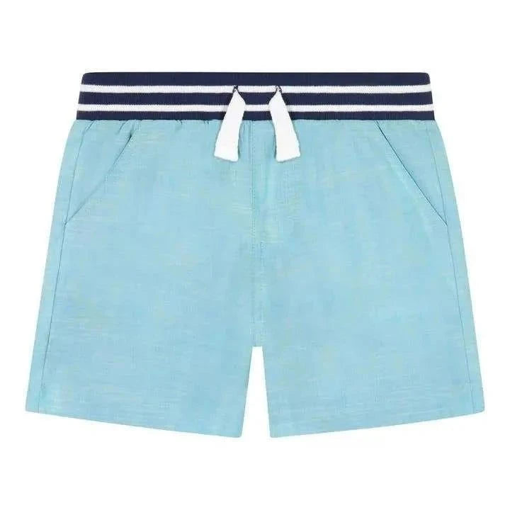 Chambray Light Aqua Short shorts front view