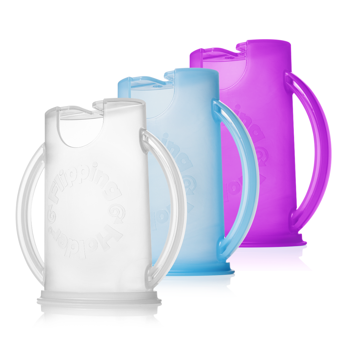 Blue and pink Flipping Holder pouch holder pack