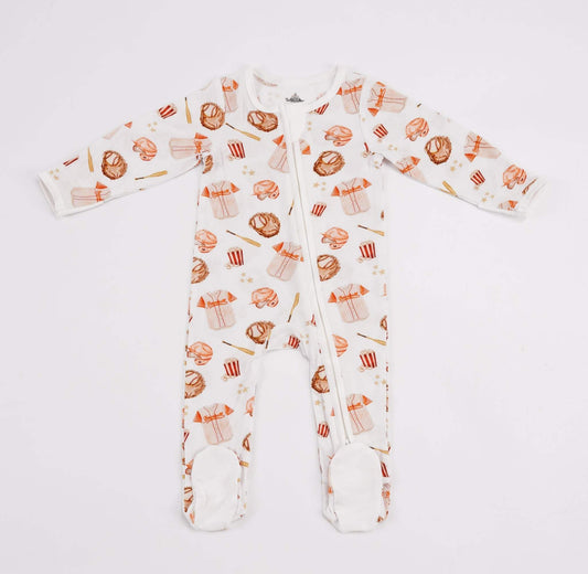 Baseball Bamboo Romper