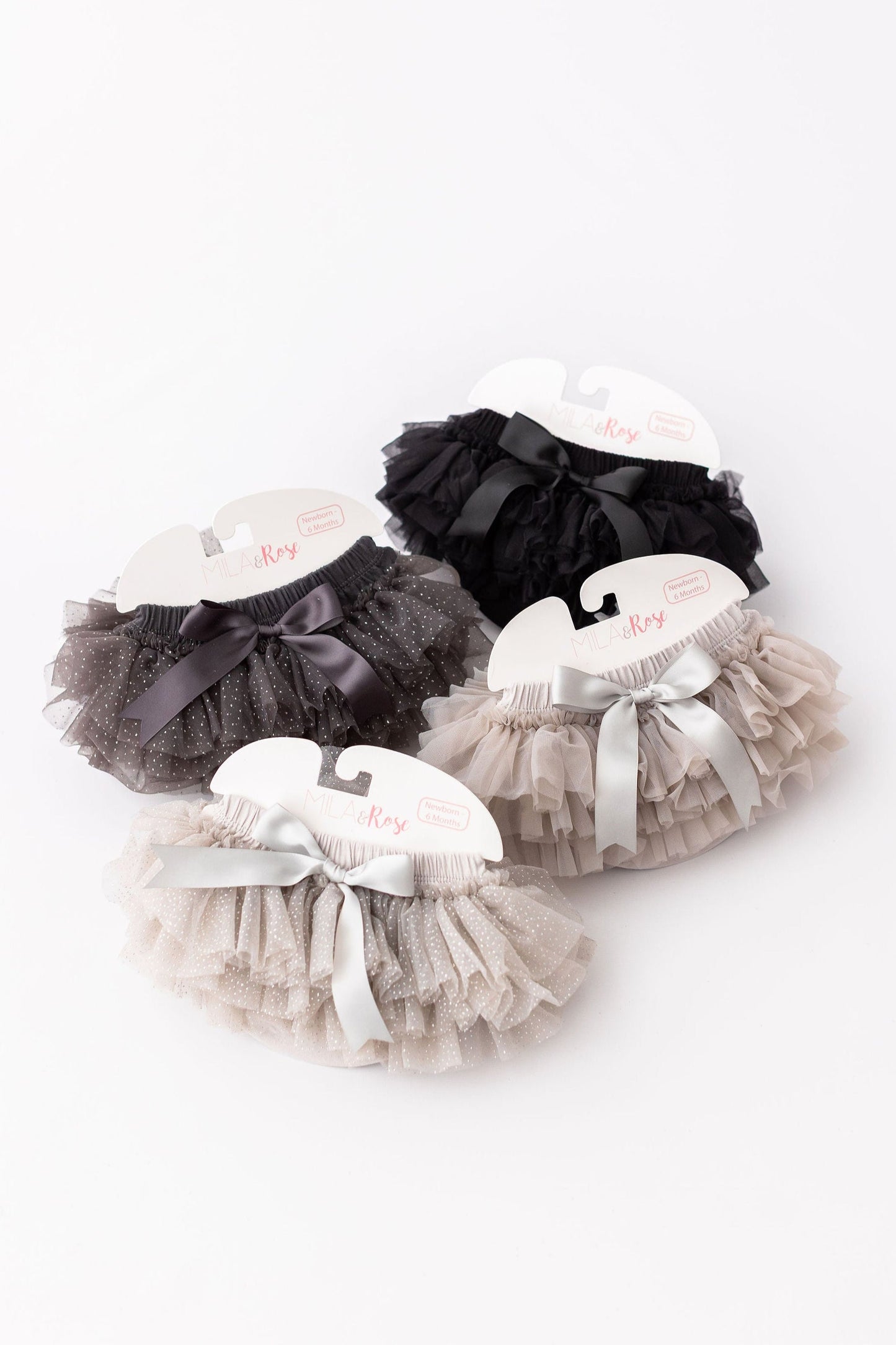 Silver glitter ruffle tutu bloomer side view