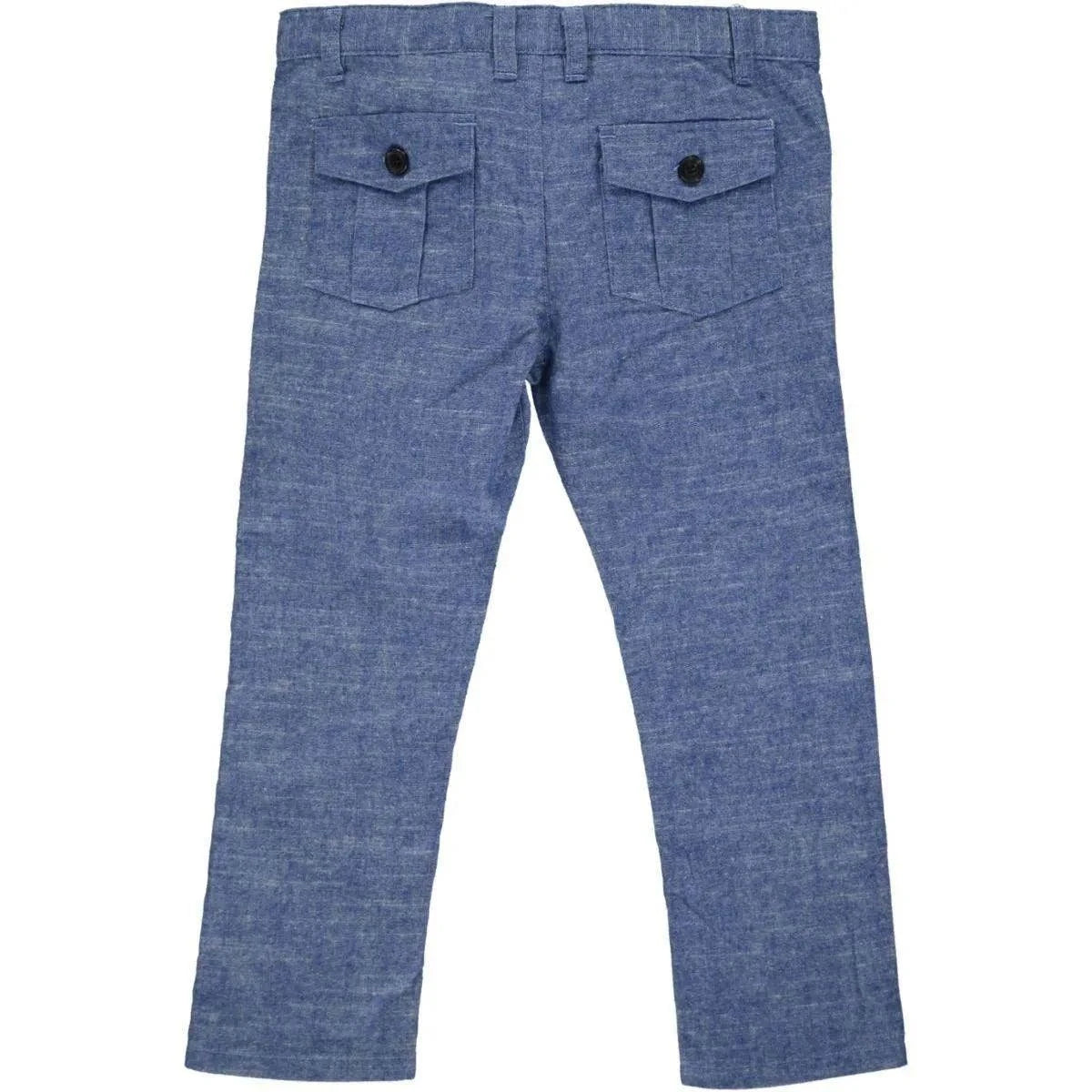 Blue Soft Cotton Pants