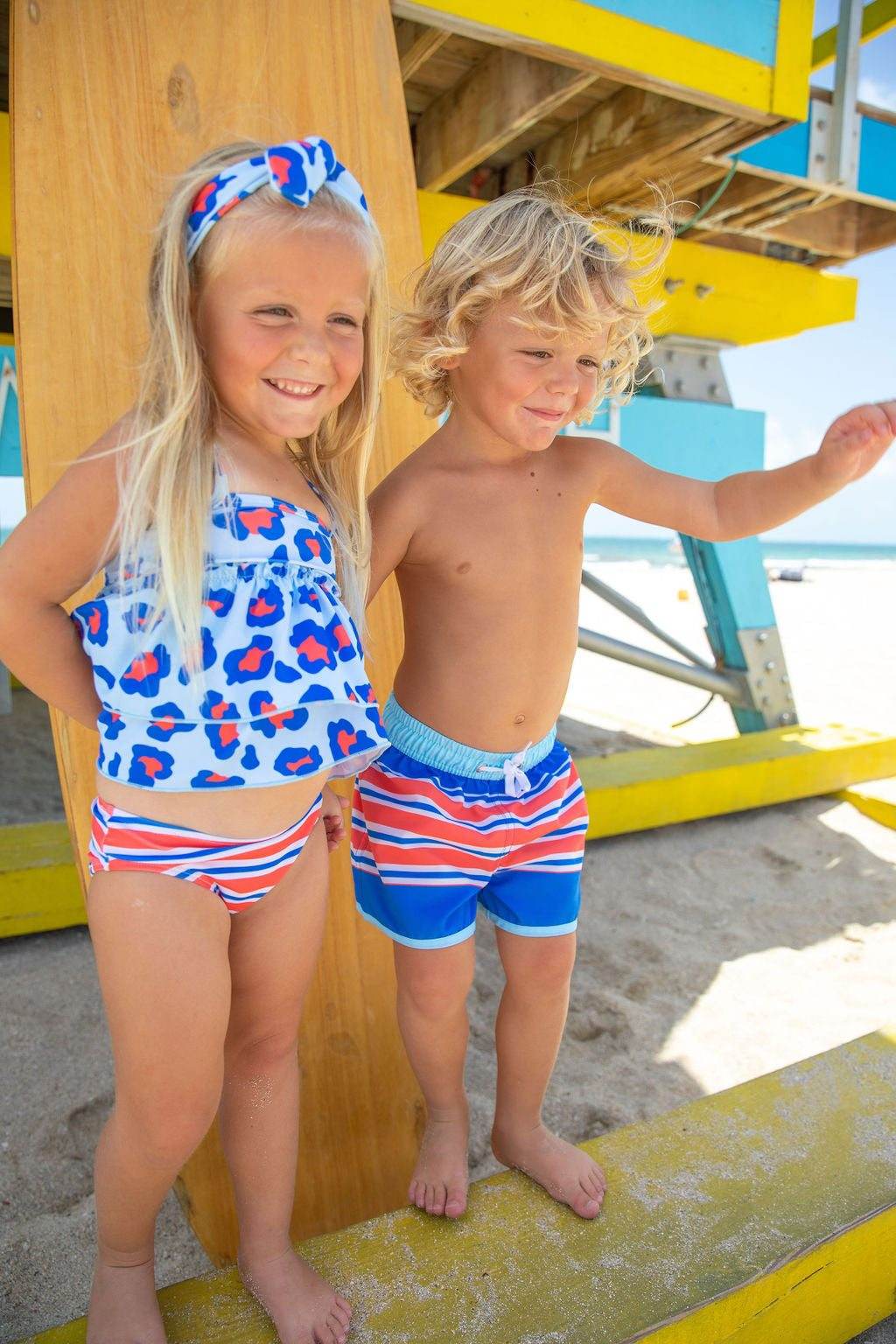 Isla Bella Two Piece Swimsuit fabric and material close-up