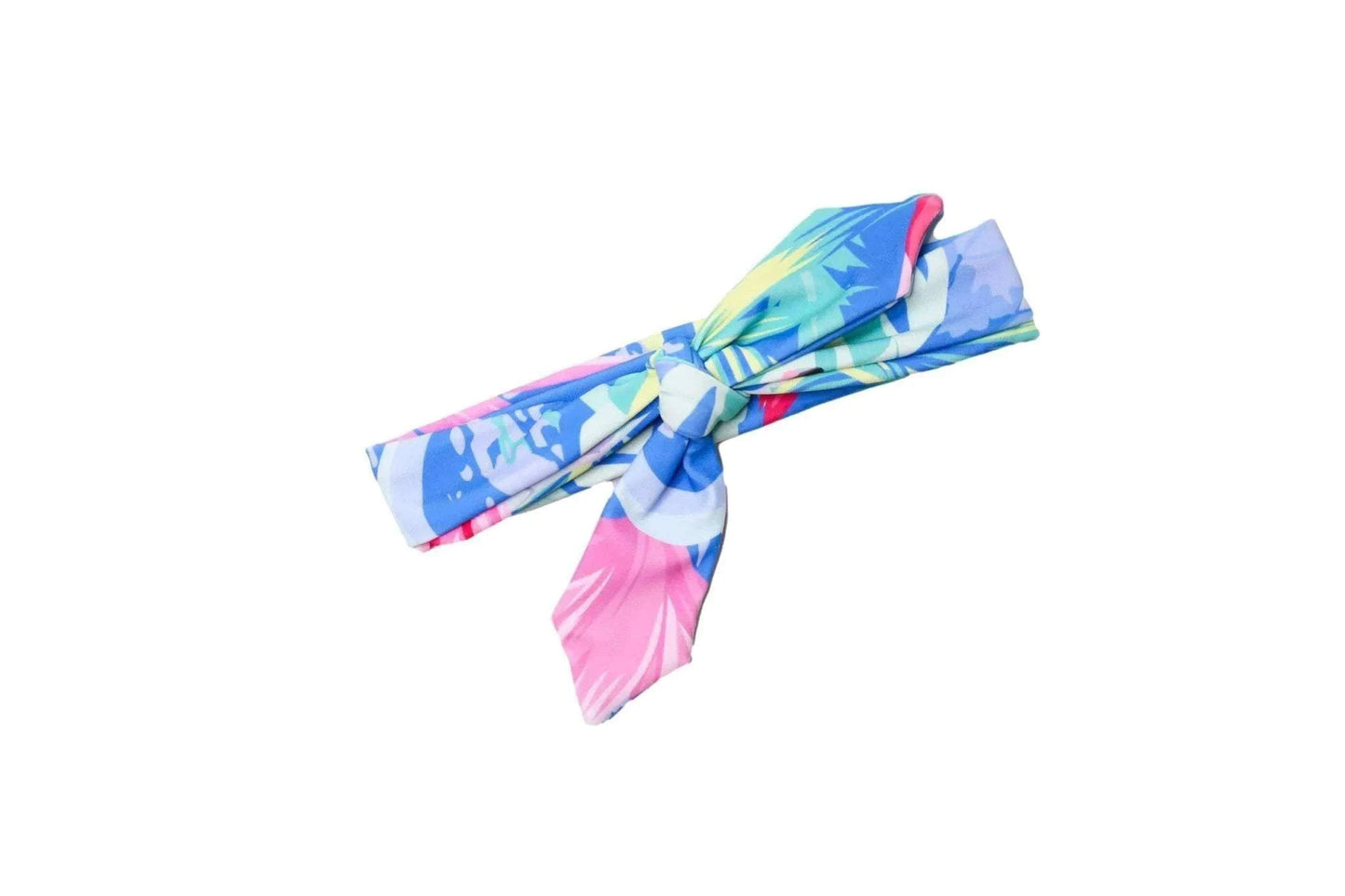 Blue Flamingo Headwrap headband detail view