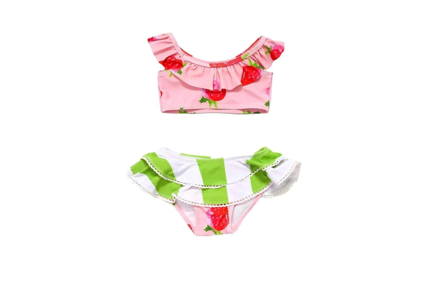 Sengana Strawberry Two Piece Swimsuit detail view