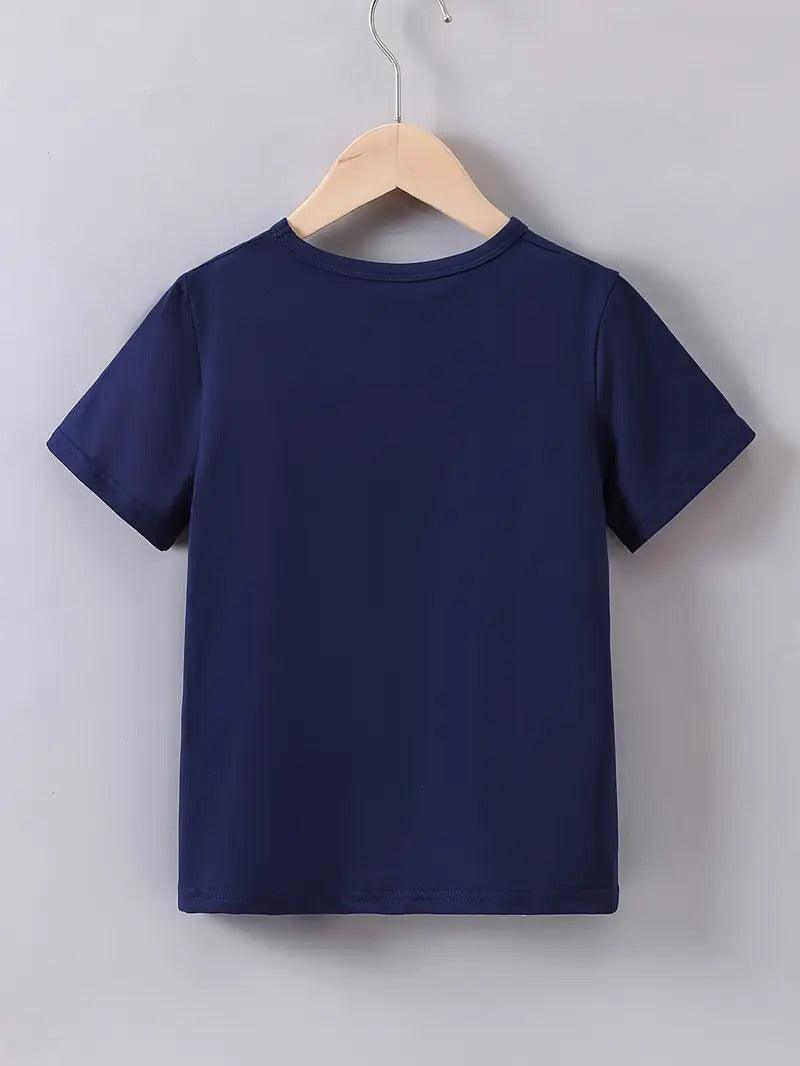 Boys Patriotic Brushstroke Flag Tee