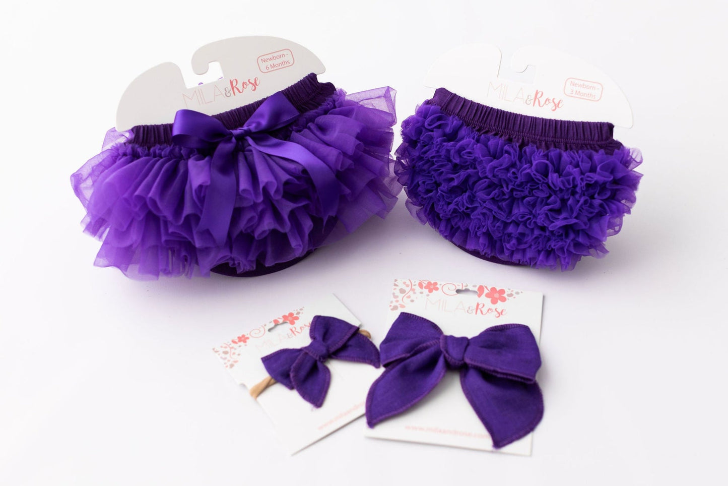 Purple Ruffle Tutu Bloomer - back view