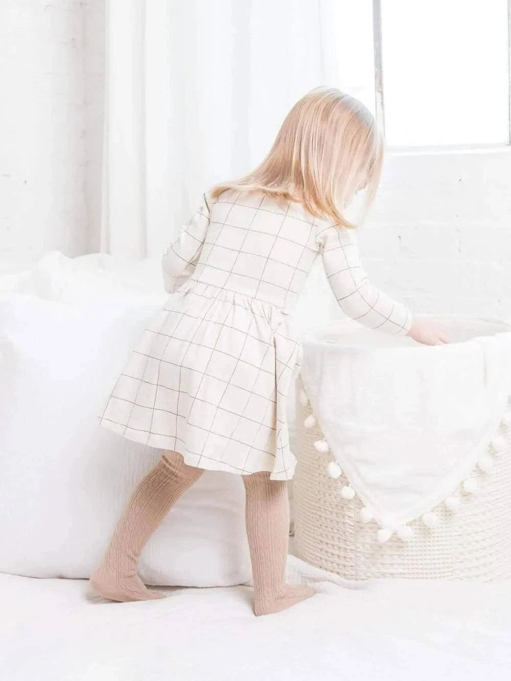 Stell Swing Dress - Basketweave back view