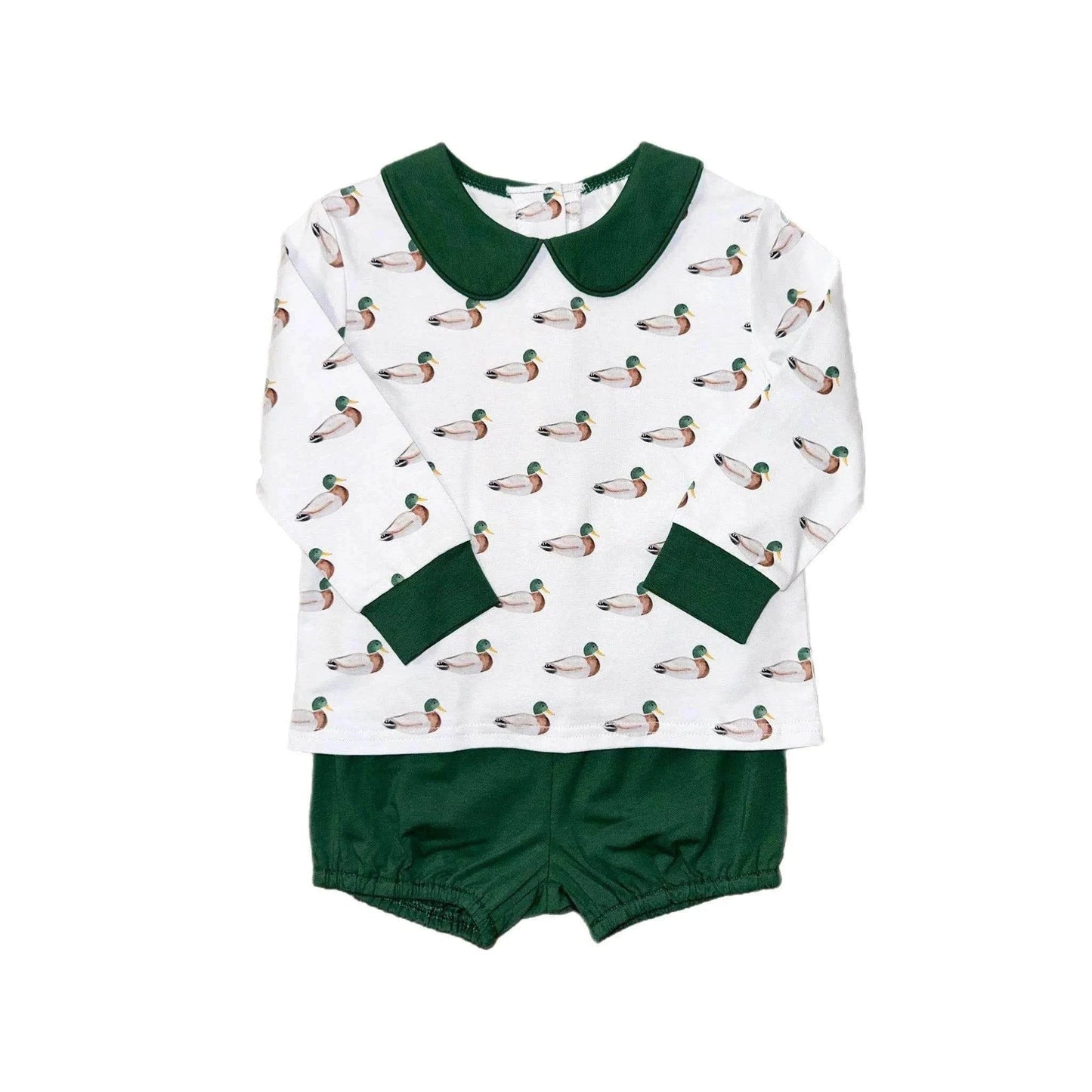 Mallard Boys Bubble Short Set front view