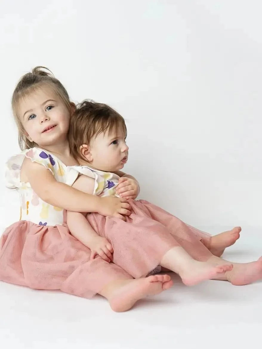 Emerson and Friends - Peeps Easter Bunny Tulle Twirl Baby Dress and Girl Dress