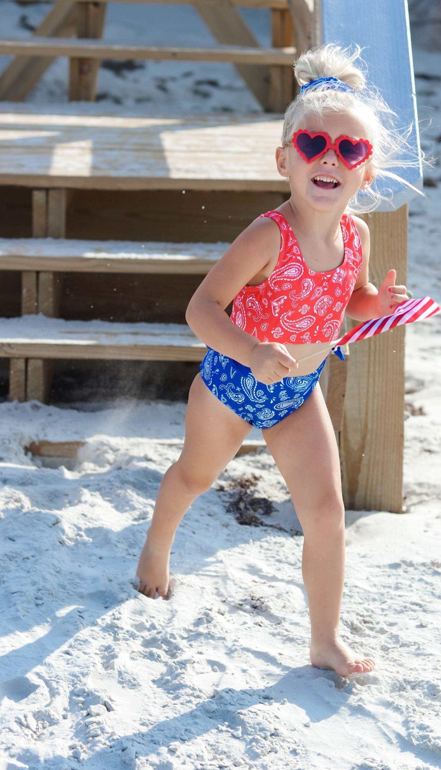Freedom Cove One Piece Swimsuit fabric and material close-up