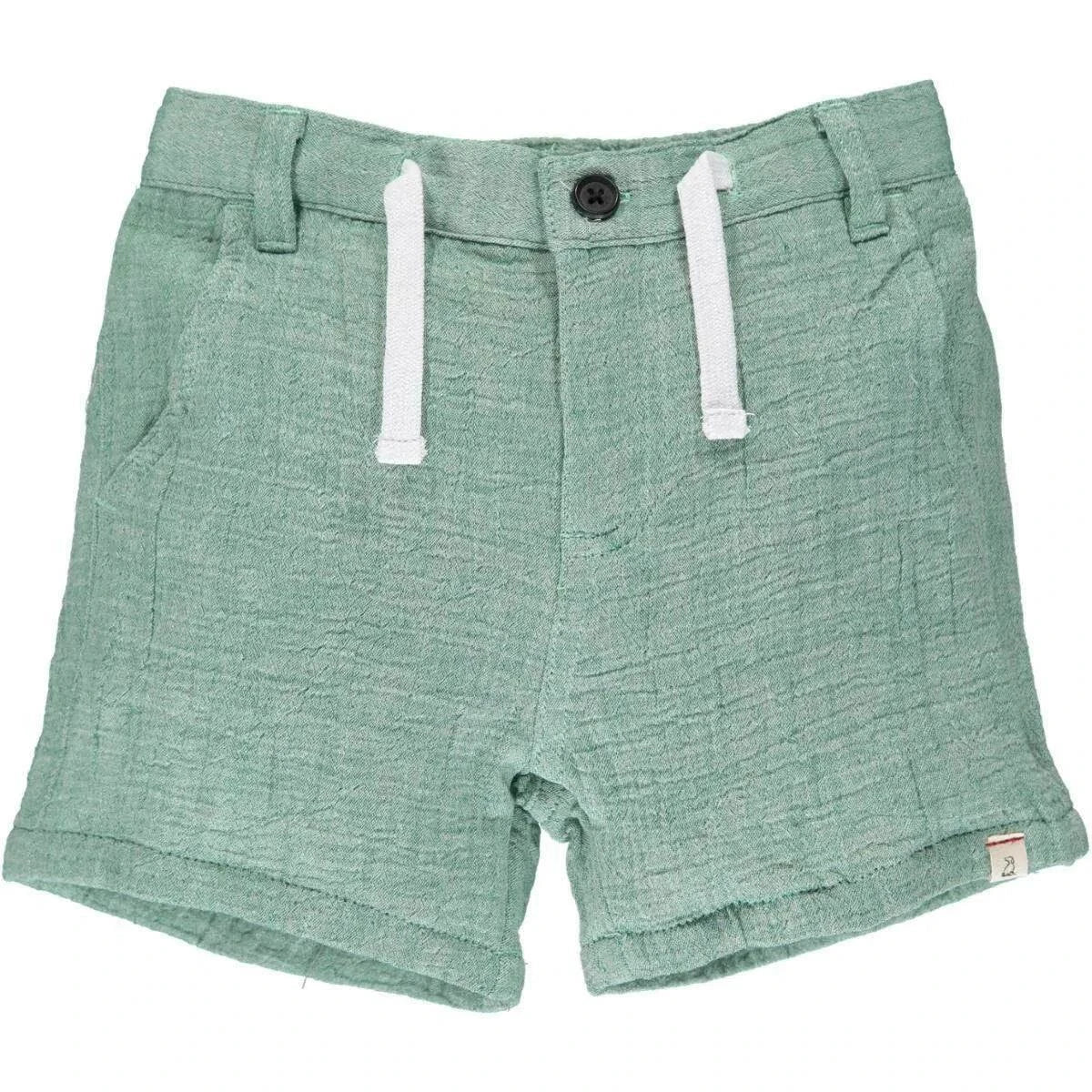 Green Gauze Shorts detail view