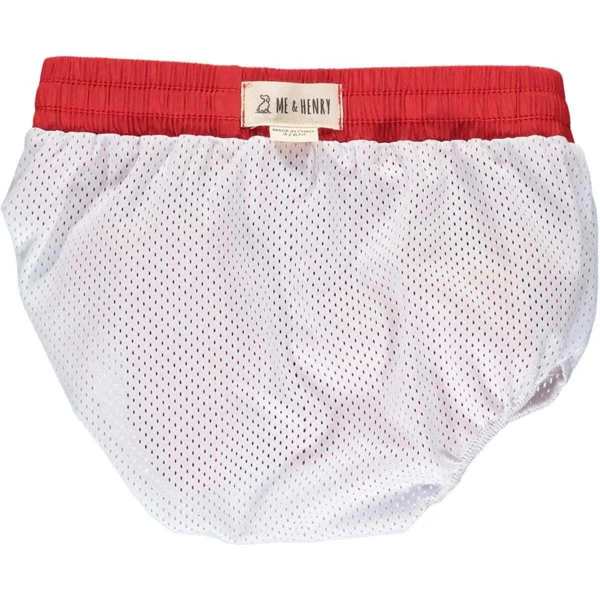 Grey Micro Stripe Swim Shorts