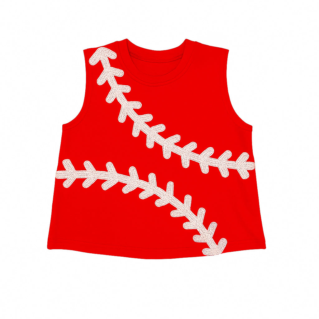Baseball Red Tank