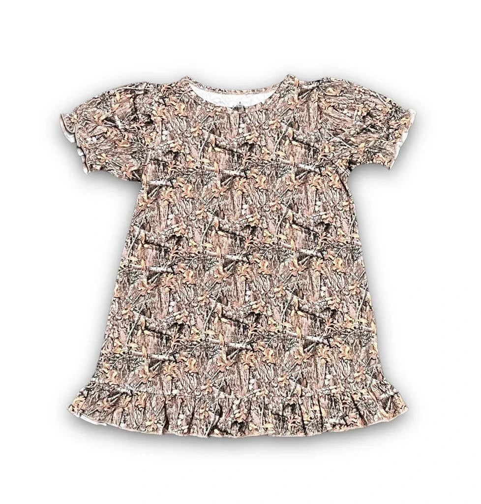 Camo Bamboo Play Dress, front view
